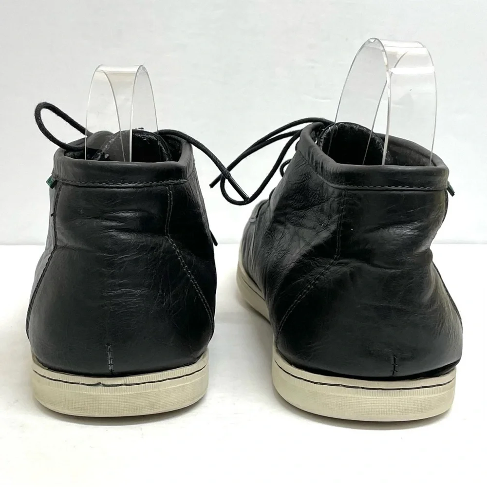 Aldo black leather ankle boots booties sz 11